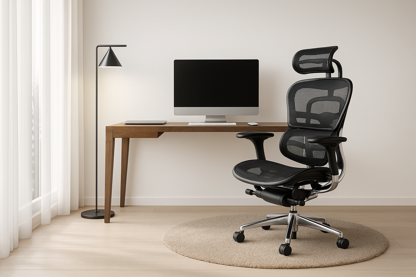 Fauteuil de Bureau Ergonomique - Soutien Lombaire - Idéal Professionnel