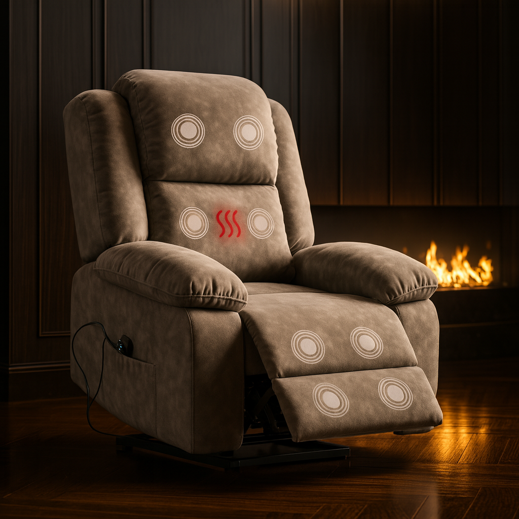 Fauteuil Relax Électrique Massant & Chauffant – Confort Ultime à Domicile