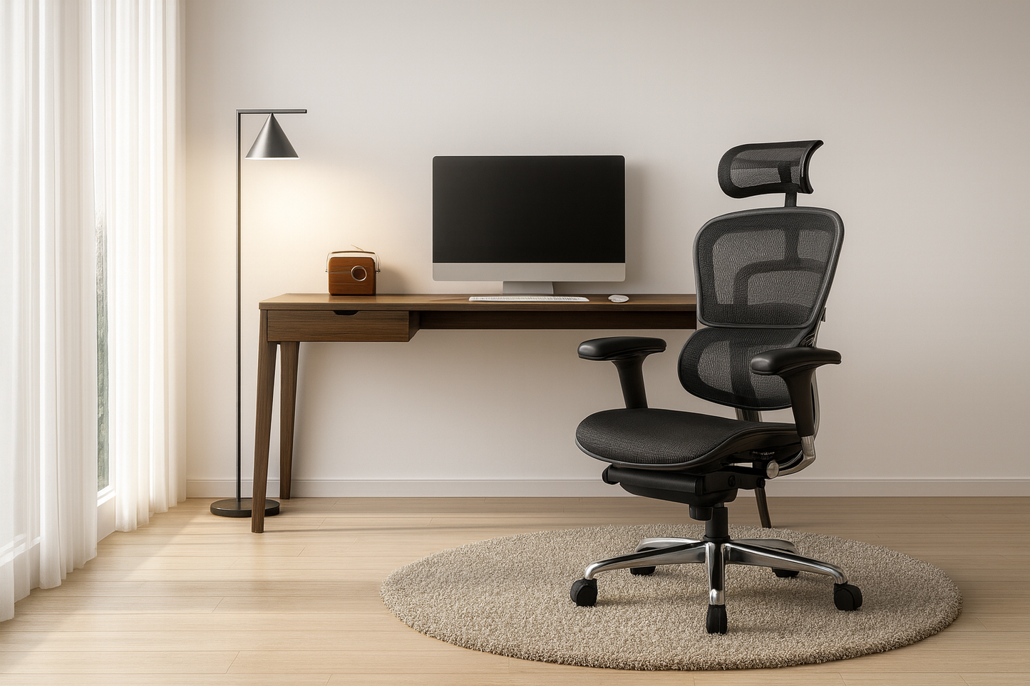 Fauteuil de Bureau Ergonomique - Soutien Lombaire - Idéal Professionnel