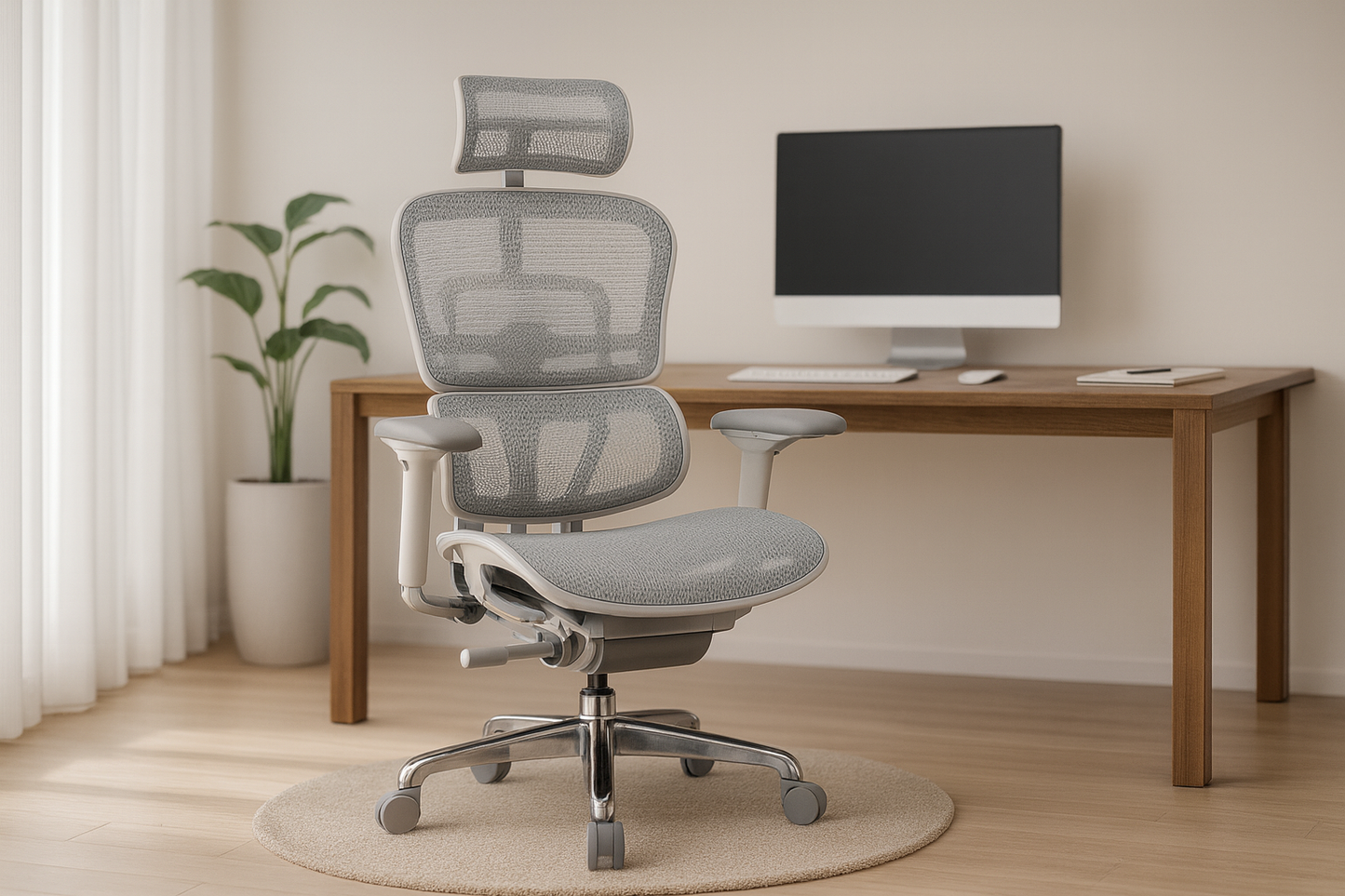 Fauteuil de Bureau Ergonomique - Soutien Lombaire - Idéal Professionnel