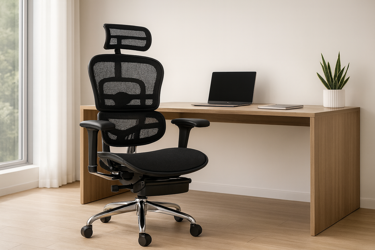 Fauteuil de Bureau Ergonomique - Soutien Lombaire - Idéal Professionnel