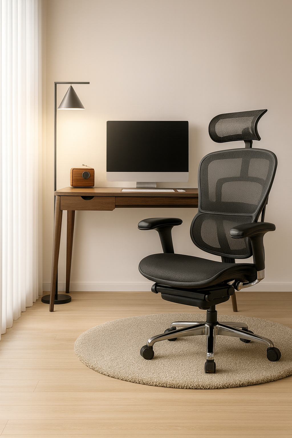 Fauteuil de Bureau Ergonomique - Soutien Lombaire - Idéal Professionnel