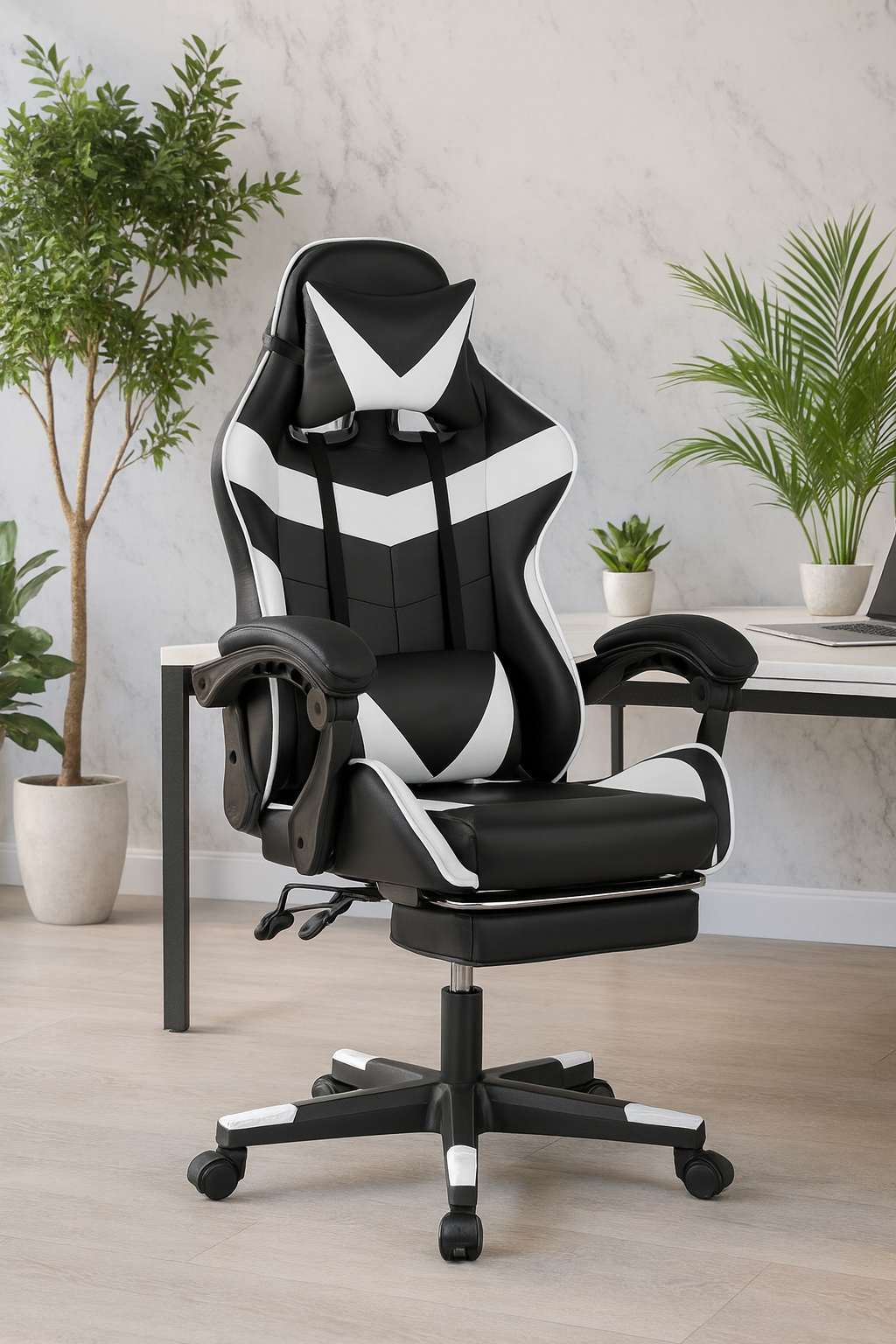 Chaise de Bureau Ergonomique Performance +/ Coussin de massage / Idéale pour le gaming