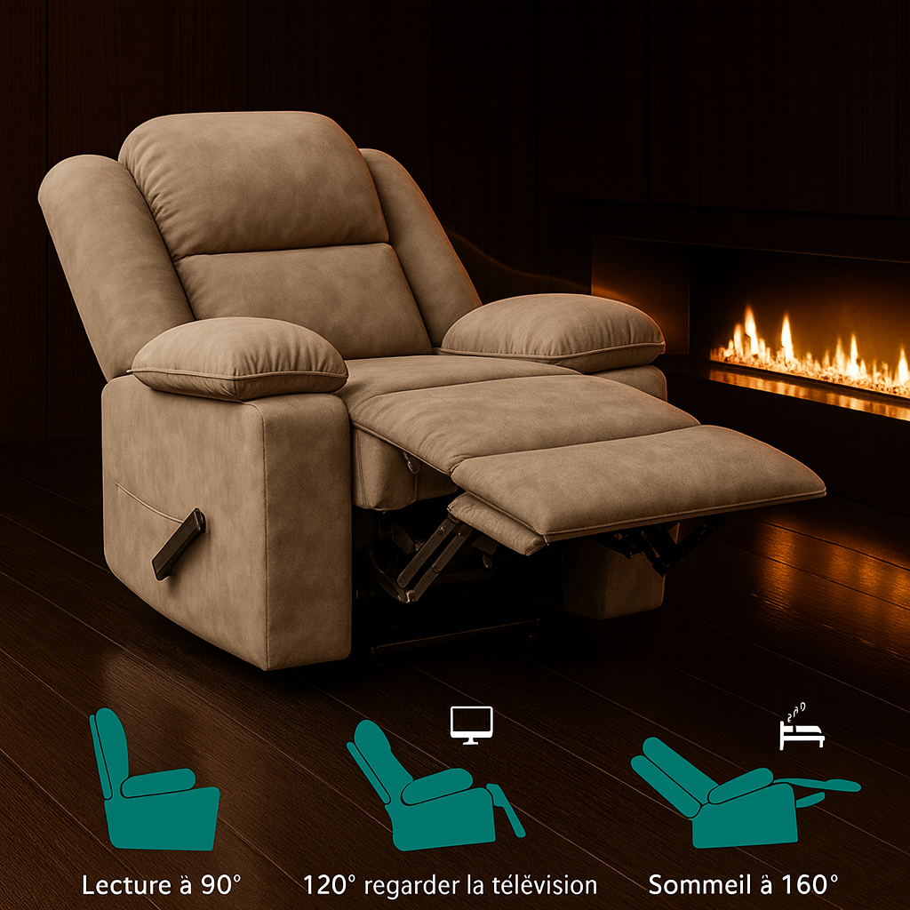 Fauteuil Relax Électrique Massant & Chauffant – Confort Ultime à Domicile