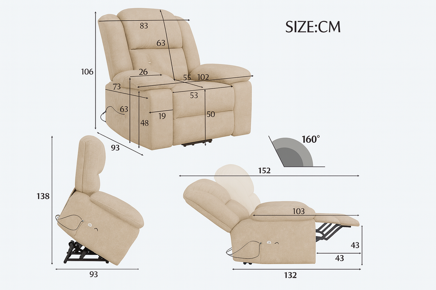 Fauteuil Relax Électrique Massant & Chauffant – Confort Ultime à Domicile