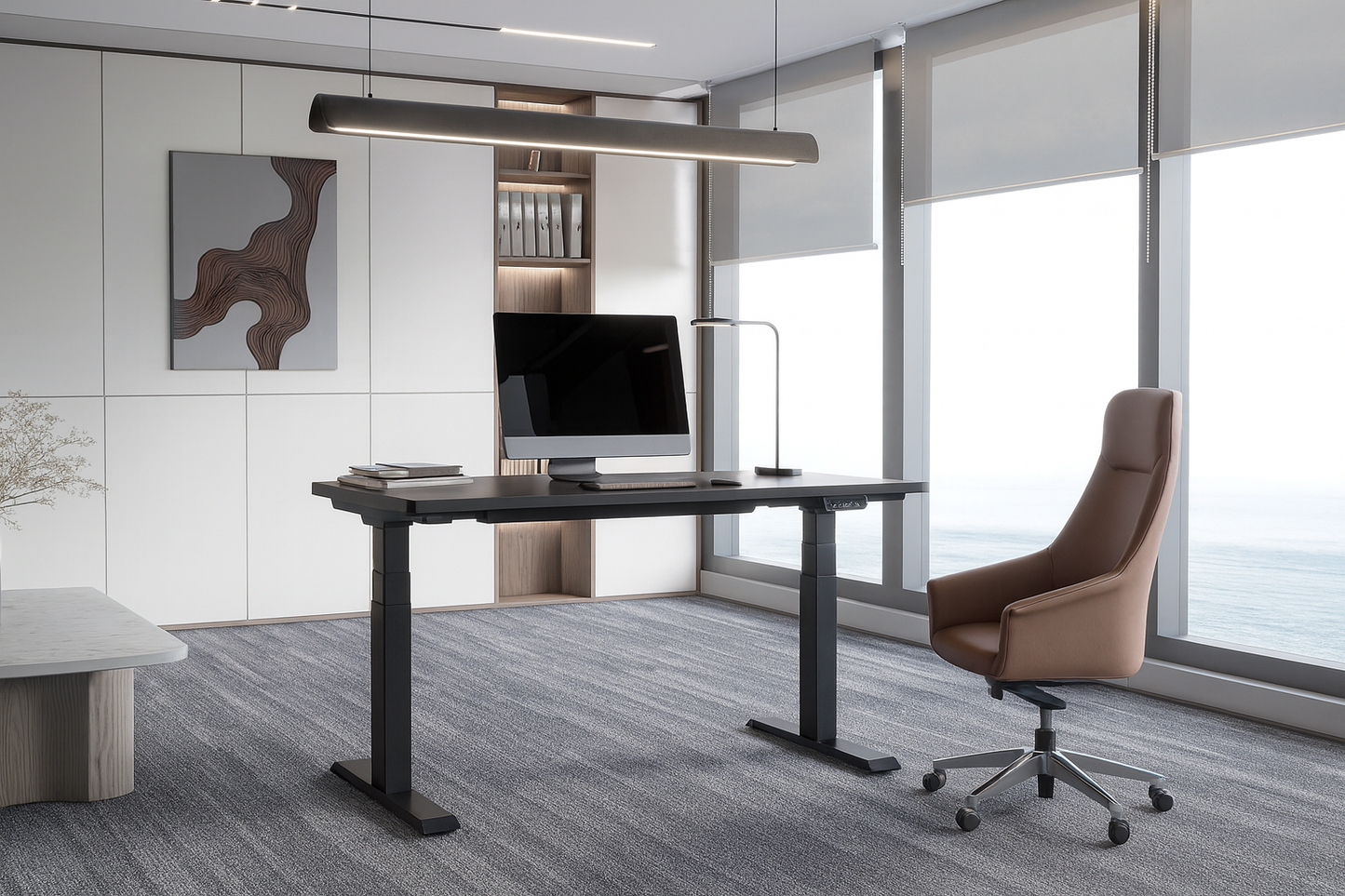 Bureau Électrique Assis Debout Réglable Premium