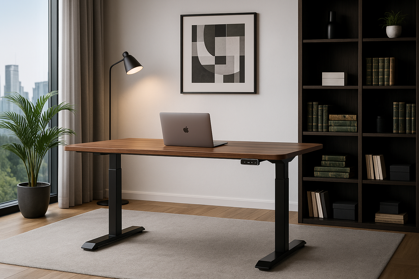 Bureau Électrique Assis Debout Réglable Premium