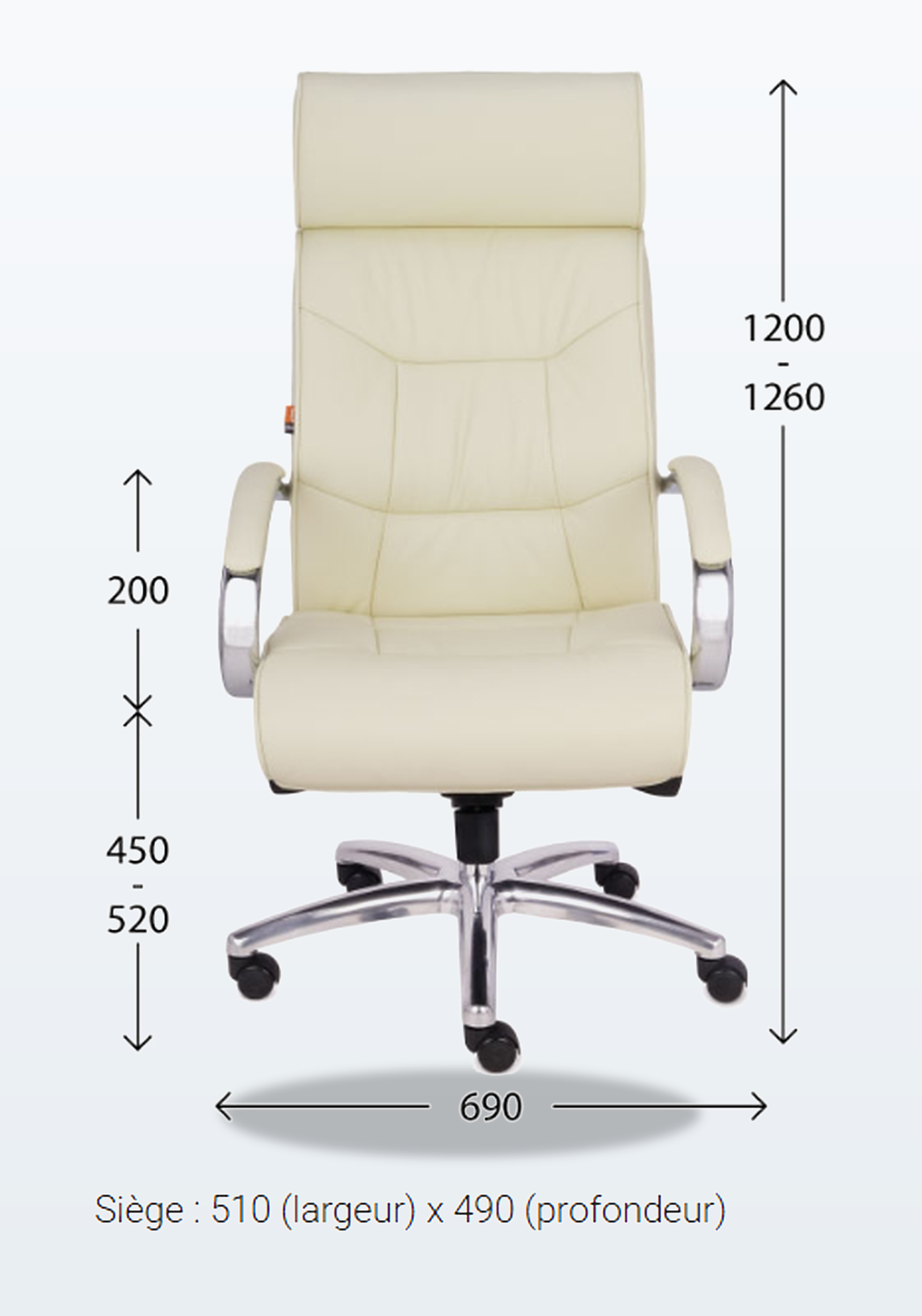 Fauteuil de Bureau Ergonomique Supreme - Soutien Lombaire