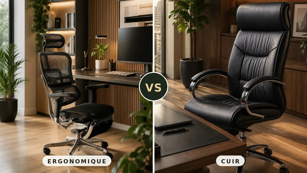 Chaise ergonomique ou fauteuil de direction : que choisir quand on est dirigeant ou profession libérale ?