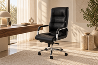 Fauteuil de Bureau Ergonomique Premium Nexus en Cuir - Idéal Direction / Profession Libérale 6
