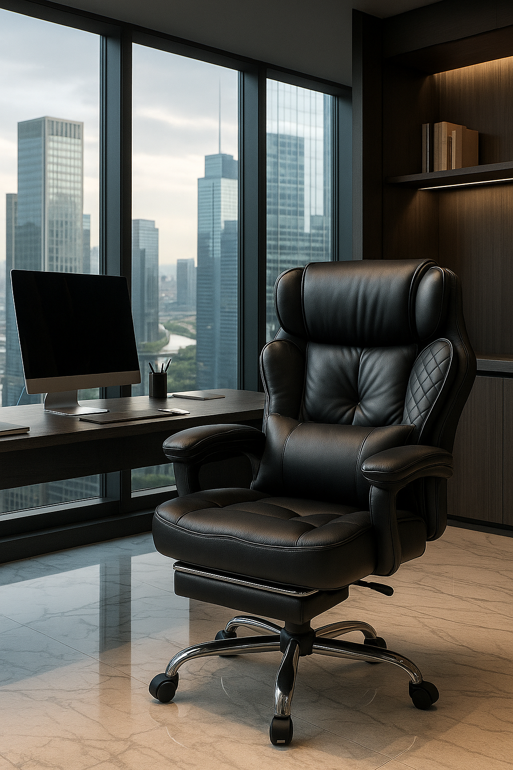 Fauteuil de Bureau Ergonomique Premium - Confort Lombaires - Idéal Professionnel