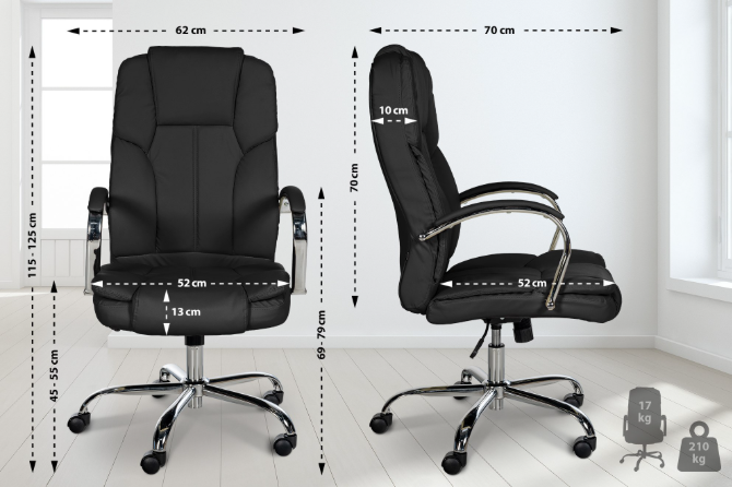 Fauteuil de Bureau Ergonomique Premium - Capacité de Charge 210kg