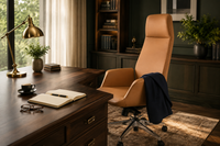 Fauteuil de Bureau Ergonomique Premium "Preto" en Cuir / Idéal Direction 3