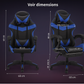 Chaise de Bureau Ergonomique Performance +/ Coussin de massage / Idéale pour le gaming