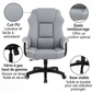 Fauteuil de Bureau Ergonomique en Cuir PU Premium