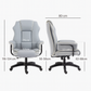 Fauteuil de Bureau Ergonomique en Cuir PU Premium
