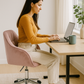 Chaise de Bureau Moderne en Velours