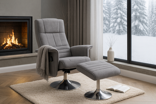 Fauteuil relax massage + repose-pieds