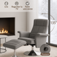 Fauteuil relax massage + repose-pieds