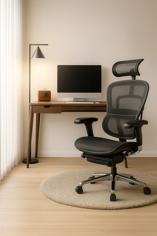 Fauteuil de Bureau Ergonomique - Soutien Lombaire - Idéal Professionnel