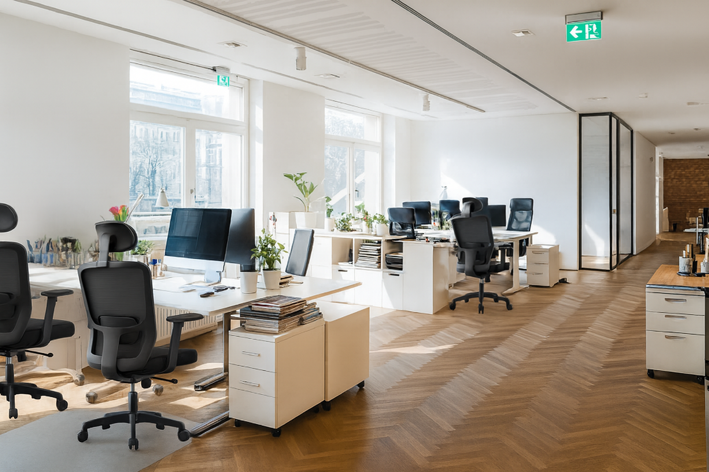 Chaise de Bureau Ergonomique - Soutien Lombaires - appui-tête