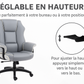 Fauteuil de Bureau Ergonomique en Cuir PU Premium