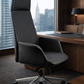 Fauteuil de Bureau Ergonomique Premium "Preto" en Cuir / Idéal Direction