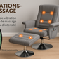 Fauteuil relax massage + repose-pieds