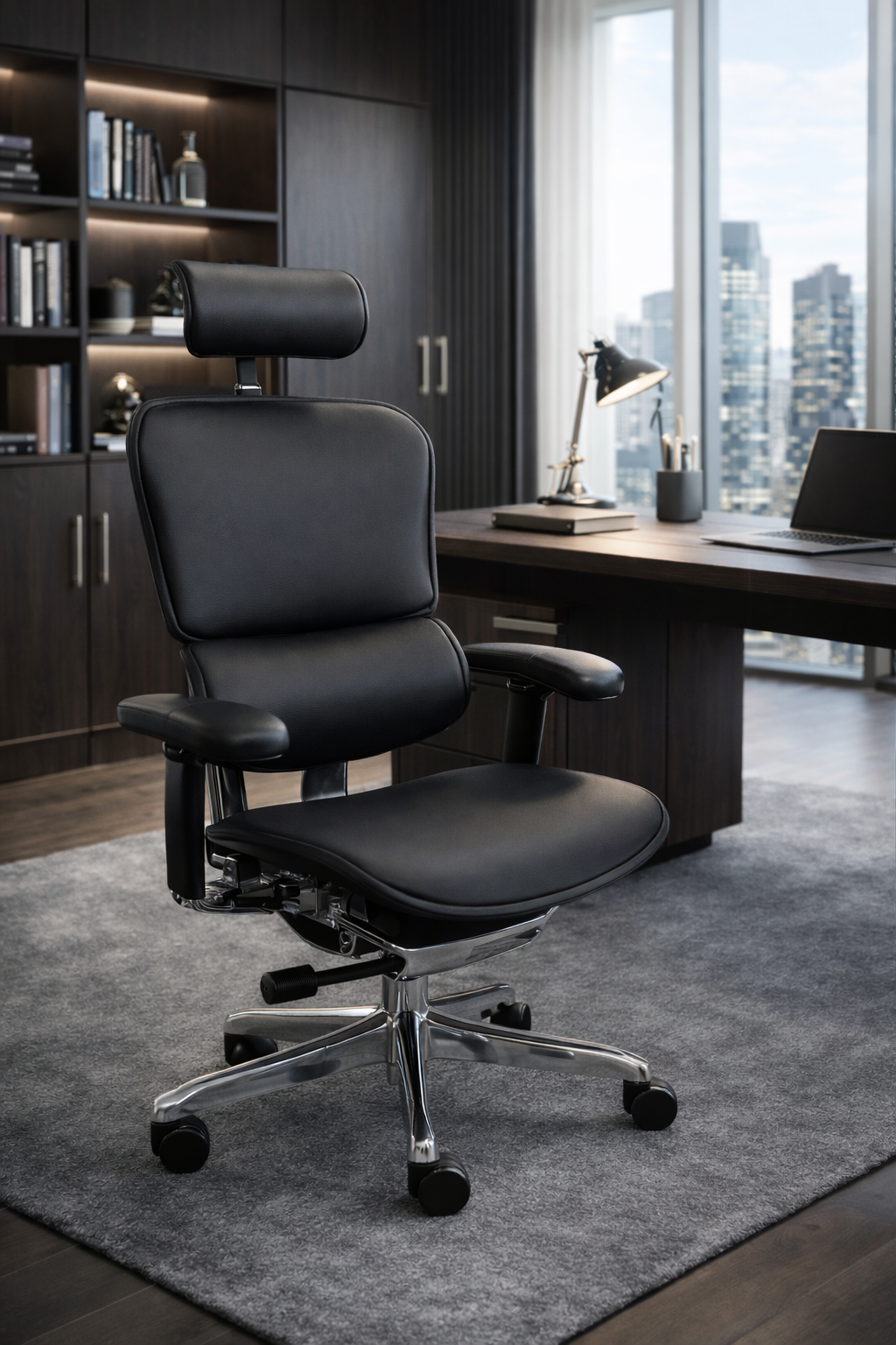 Chaise de Bureau Ergohuman gen2 Elite Cuir – Fauteuil Ergonomique de Référence pour Professionnels Exigeants