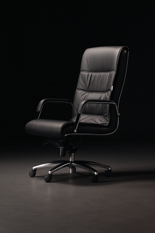 Fauteuil de Bureau Ergonomique Premium Nexus en Cuir - Idéal Direction / Profession Libérale