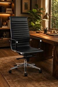 Fauteuil de Bureau Ergonomique Premium "Next" en Cuir / Idéal Direction - Assistant 1