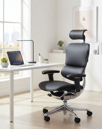 Chaise de Bureau Ergohuman gen2 Elite Cuir – Fauteuil Ergonomique de Référence pour Professionnels Exigeants 2