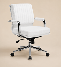 Fauteuil de Bureau Ergonomique "Oslo" en Tissu Teddy – Idéal Télétravail & Bureau Cosy 1